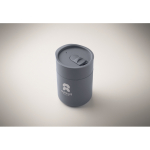 Gobelet en plastique et silicone avec couvercle coulissant 330 ml couleur bleu gris vue principale