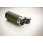 Bouteille en acier inoxydable à double paroi avec paille 500ml couleur vert foncé septième vue photographique