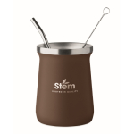 Verre en acier inoxydable spécial pour yerba mate 240 ml couleur marron vue principale