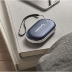 Chauffe-mains en aluminium avec 3 niveaux de chaleur 5 000 mAh couleur bleu vue d'ambiance principale