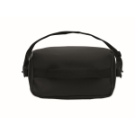 Sac isotherme en PU avec polyester recyclé, poche et bandoulière 5,5 L couleur noir cinquième vue