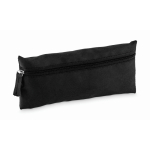 Trousse zippée en polyester RPET 300D couleur noir