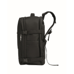 Sac à dos cabine extensible en polyester RPET 600D 15'' couleur noir septième vue