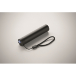 Lampe torche rechargeable en aluminium recyclé de 110 lumens couleur noir quatrième vue photographique