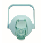 Bouteille en RPET anti-fuites avec paille et bouchon rabattable 2L couleur turquoise dixième vue