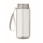 Bouteille en RPET anti-goutte avec paille et couvercle rabattable 700 ml couleur transparent