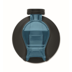 Bouteille en RPET anti-goutte avec paille et couvercle rabattable 700 ml couleur bleu clair transparent dixième vue