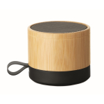 Enceinte sans fil avec boîtier en bambou et ABS 3W couleur bois