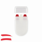 Stick de peinture corporelle de différents drapeaux en étui couleur blanc deuxième vue