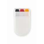 Stick de peinture corporelle de différents drapeaux en étui couleur jaune