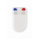 Stick de peinture corporelle de différents drapeaux en étui couleur bleu roi