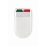 Stick de peinture corporelle de différents drapeaux en étui couleur vert foncé