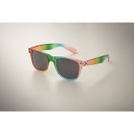 Lunettes de soleil multicolores arc-en-ciel avec protection UV400 quatrième vue photographique