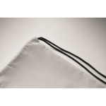 Sac à dos à cordons en RPET non tissé 80 g/m² couleur blanc quatrième vue photographique