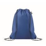 Sac à dos à cordons en RPET non tissé 80 g/m² couleur bleu roi