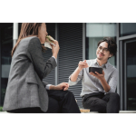 Sac isotherme avec indicateur de température, anses courtes 5 L couleur noir deuxième vue d'ambiance