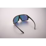 Lunettes de soleil sport avec verres miroirs UV400 couleur bleu cinquième vue photographique