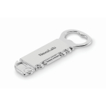 Décapsuleur en alliage de zinc en forme de camion couleur argenté mat vue principale