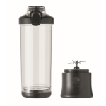 Blender portable et rechargeable avec couvercle à embout 600 ml couleur noir troisième vue
