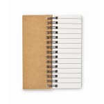 Ensemble compact de notes avec anneaux et autocollants assortis couleur beige sixième vue