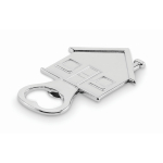 Décapsuleur en alliage de zinc en forme de maison couleur argenté mat