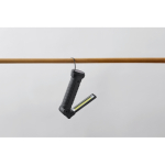 Lampe de travail en aluminium rechargeable 1200 mAh rotative à 270° couleur noir vue thématique photographique