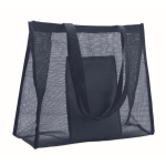 Sac de courses en maille RPET avec poche avant 20 L couleur bleu