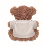 Peluche médical en polyester avec t-shirt blanc imprimé couleur blanc cinquième vue