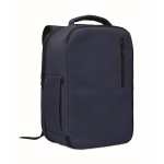 Sac à dos cabine en polyester RPET avec sangle pour trolley 15'' couleur bleu