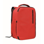 Sac à dos cabine en polyester RPET avec sangle pour trolley 15'' couleur rouge