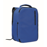 Sac à dos cabine en polyester RPET avec sangle pour trolley 15'' couleur bleu roi