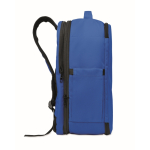 Sac à dos cabine en polyester RPET avec sangle pour trolley 15'' couleur bleu roi