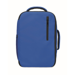 Sac à dos cabine en polyester RPET avec sangle pour trolley 15'' couleur bleu roi