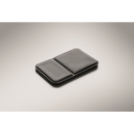 Miroir compact en PU avec étui pliable pour sac à main couleur noir cinquième vue photographique