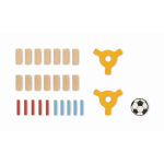 Jeu de football en bois avec joueurs et accessoires couleur bois huitième vue