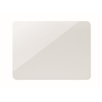 Aimant rectangulaire laminé en PVC pour marquage publicitaire couleur blanc