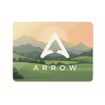 Aimant rectangulaire laminé en PVC pour marquage publicitaire couleur blanc vue principale