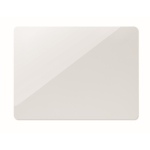 Aimant rectangulaire laminé en PVC pour marquage direct couleur blanc