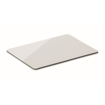 Aimant rectangulaire laminé en PVC pour marquage direct couleur blanc troisième vue