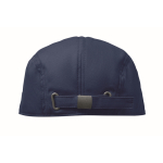 Casquette style béret en coton avec boucle métallique 235 g/m² couleur bleu troisième vue
