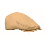 Casquette style béret en coton avec boucle métallique 235 g/m² couleur kaki