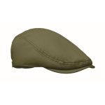 Casquette style béret en coton avec boucle métallique 235 g/m² couleur vert militaire