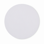 Tapis de souris en polyester antidérapant 21 cm couleur blanc deuxième vue
