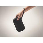 Pochette organisatrice technique en polyester 600D avec PU couleur noir quatrième vue photographique