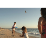 Frisbee en plastique océanique de 21 cm pour marquage couleur turquoise deuxième vue d'ambiance