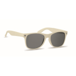 Lunettes de soleil UV400 avec monture en SEAQUAL® et verres noirs couleur beige