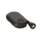 Lampe de lecture LED rechargeable en plastique avec clip et 3 modes couleur noir