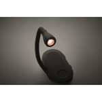 Lampe de lecture LED rechargeable en plastique avec clip et 3 modes couleur noir vue thématique photographique