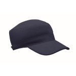 Casquette militaire en coton brossé avec velcro 260 g/m² couleur bleu