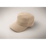 Casquette militaire en coton brossé avec velcro 260 g/m² couleur beige deuxième vue photographique